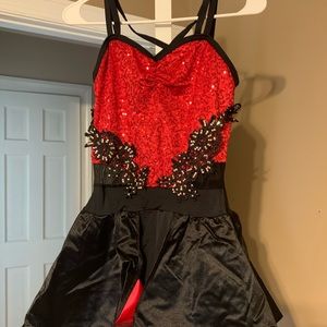 Red and Black Weissman MA dance costume